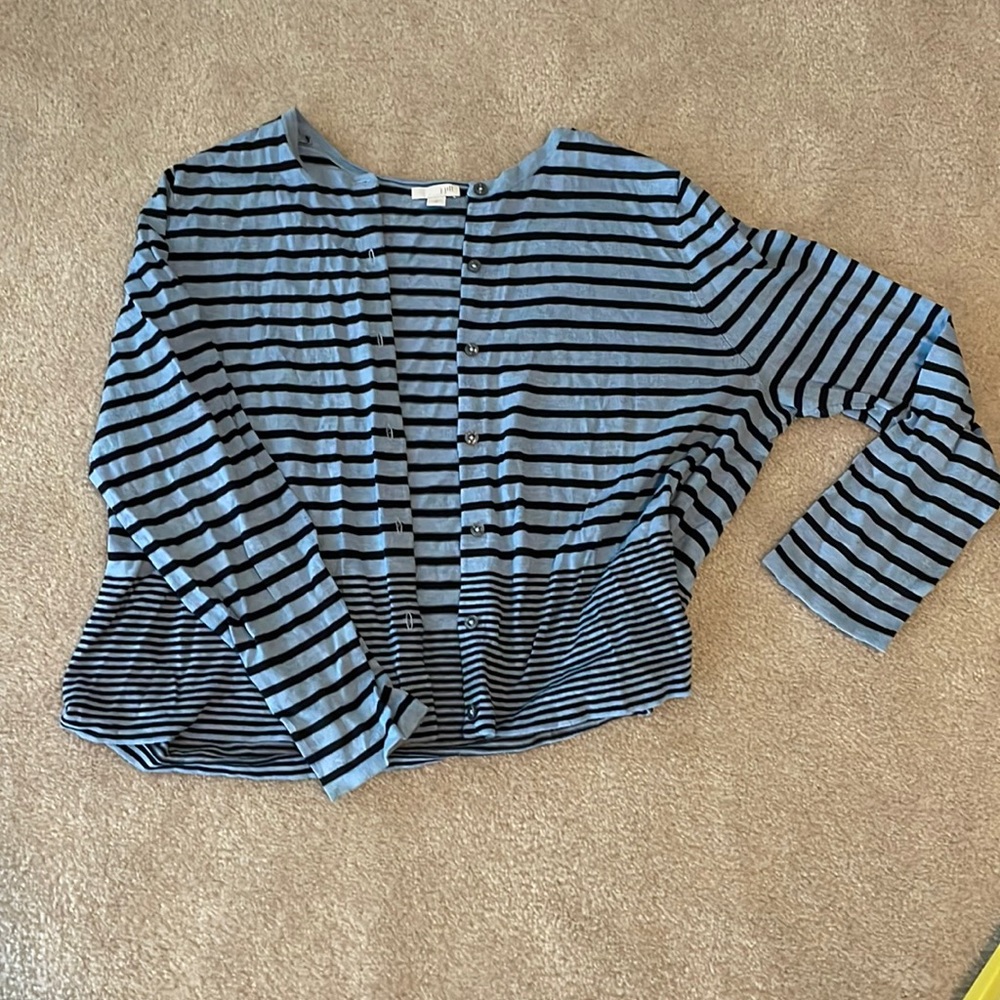 [J JILL] Striped Cardigan